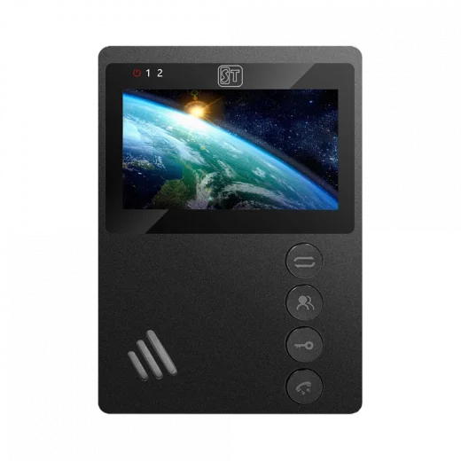 Монитор видеодомофона ST-M101/4 (М) ЧЕРНЫЙ