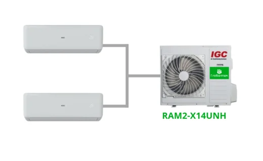 Комплект на 2 комнаты по 20 и 25м² мульти-сплит системы IGC RAM2-X14UNH