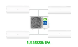 Комплект на 4 комнаты по 20, 20, 35, 42 м² мульти-сплит системы Haier 5U125S2SN1FA