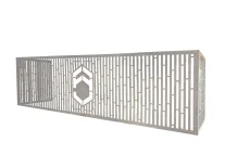 Декоративная корзина 2250х550х600 (ШхГхВ) Глобалтек (серый RAL7036) (Витринный образец)