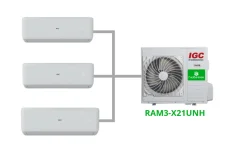 Комплект на 3 комнаты по 25, 35, 35 м² мульти-сплит системы IGC RAM3-X27URH