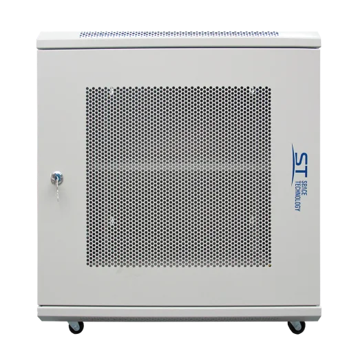 Шкаф телекоммуникационный ST-NCP12U600 (СЕРЫЙ) С ПОЛКОЙ