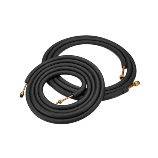 Готовая трасса для кондиционеров - 15м (труба 1/4-0,61мм,3/8-0,65мм, изоляция, гайки) с вальцовкой