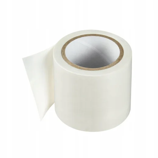 Лента PVC с клеевым слоем белая 50мм*20м Полимерпласт