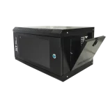 Шкаф телекоммуникационный ST-NC6U01 (ЧЕРНЫЙ) С ПОЛКОЙ+Блок розетокST-PDU-01+(Патч-панель)ST-PP24-01