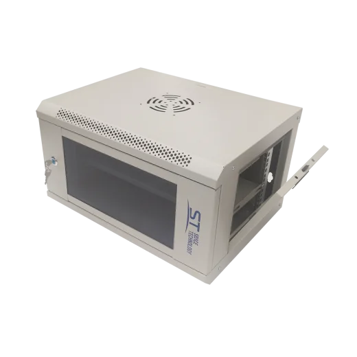 Шкаф телекоммуникационный ST-NC6U01 (СЕРЫЙ) С ПОЛКОЙ (версия 2)