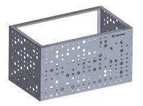 Декоративная корзина 1000х600х600 (ШхГхВ) Горох (оцинкованная без окраса)