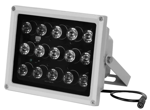 LED прожектор 9015/ 12V/ 45градусов/ 3A/ IP66/ 15ИК/ white