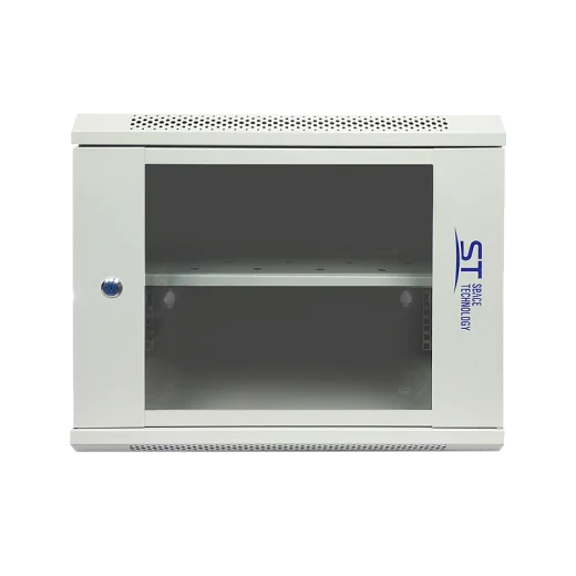 Шкаф телекоммуникационный ST-NC9U01 (СЕРЫЙ) С ПОЛКОЙ+Блок розеток ST-PDU-01+(Патч-панель) ST-PP24-01