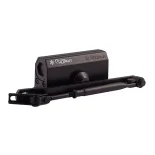 Доводчик НОРА-М №2S F фиксация (до 50кг) (черный) морозостойкий