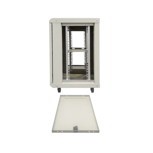 Шкаф телекоммуникационный ST-NC12U01 (СЕРЫЙ) С ПОЛКОЙ