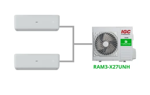 Комплект на 2 комнаты по 35 и 55 м² мульти-сплит системы IGC RAM3-X27URH