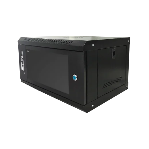 Шкаф телекоммуникационный ST-NC6U01 (ЧЕРНЫЙ) С ПОЛКОЙ