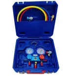 Манометрический коллектор CT-336G двухвентильный R410a 0.9м стекло