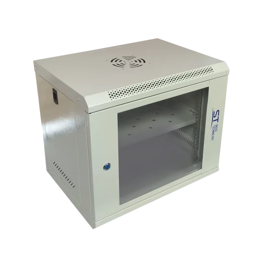 Шкаф телекоммуникационный ST-NC9U01 (СЕРЫЙ) С ПОЛКОЙ+Блок розеток ST-PDU-01+(Патч-панель) ST-PP24-01