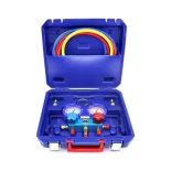 Манометрический коллектор WK-P7202S двухвентильный R22/404/407/410 1.8м стекло 2xAD89 кейс