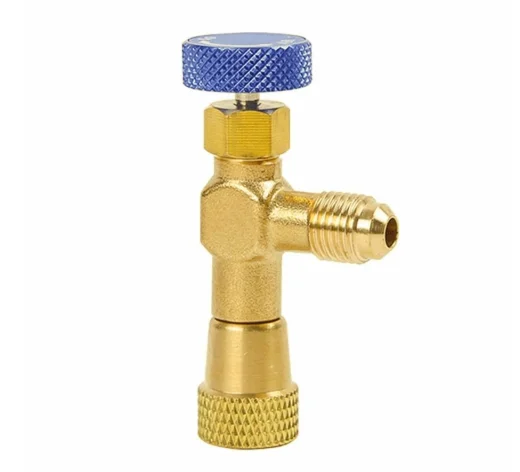 Вентиль сервисный 1/4 гайка 1/4 (LTV-1223) синий