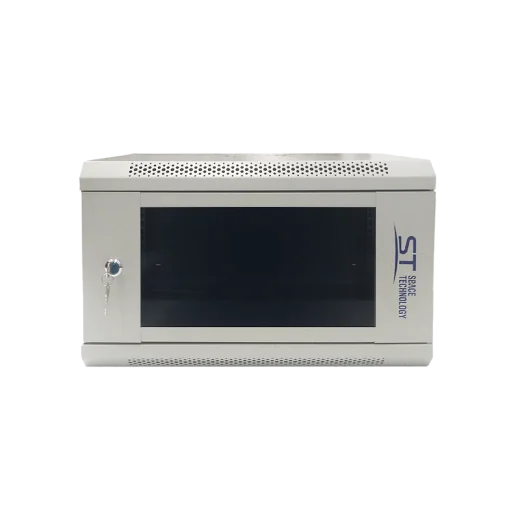 Шкаф телекоммуникационный ST-NC6U01 (СЕРЫЙ) С ПОЛКОЙ (версия 2)