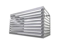 Декоративная корзина 1200х900х600 (ШхГхВ) ламельная, оцинк.