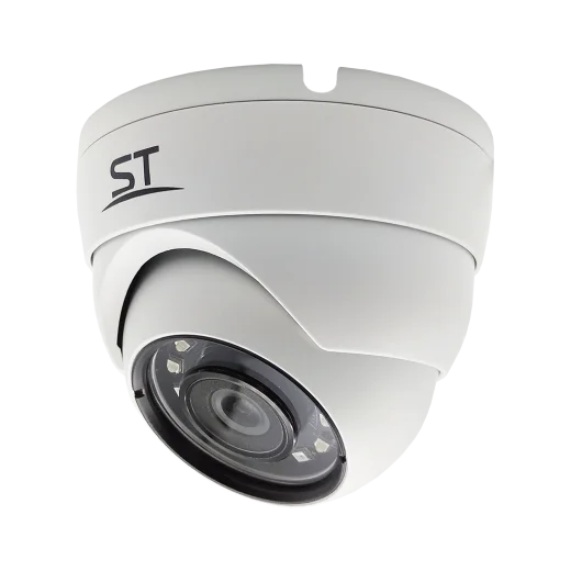Мультиформатная телекамера ST-4003 (белая) 2.8mm/5mpx/ИКдо20м/купольная/уличная/4 в 1