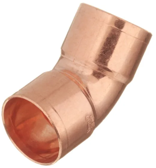 Угол медный 45град. 5/8 (C*C), двухраструбный, под пайку