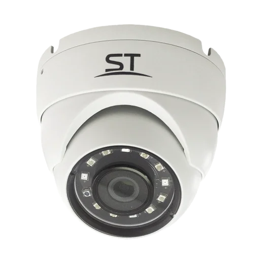 Мультиформатная телекамера ST-4003 (белая) 2.8mm/5mpx/ИКдо20м/купольная/уличная/4 в 1