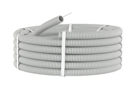 Труба гибкая гофрированная с зондом ПВХ d25