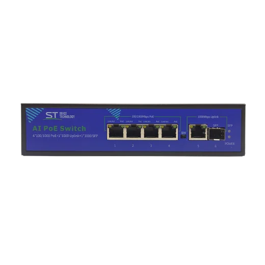 Коммутатор ST-S42POE PRO (4G/1G/1S/65W/А)