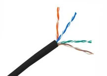 Отрезок Кабель витая пара LINEMAX внешний (OUT) U/UTP кат.5е 4х2х24AWG 100% медь PE черный 201м